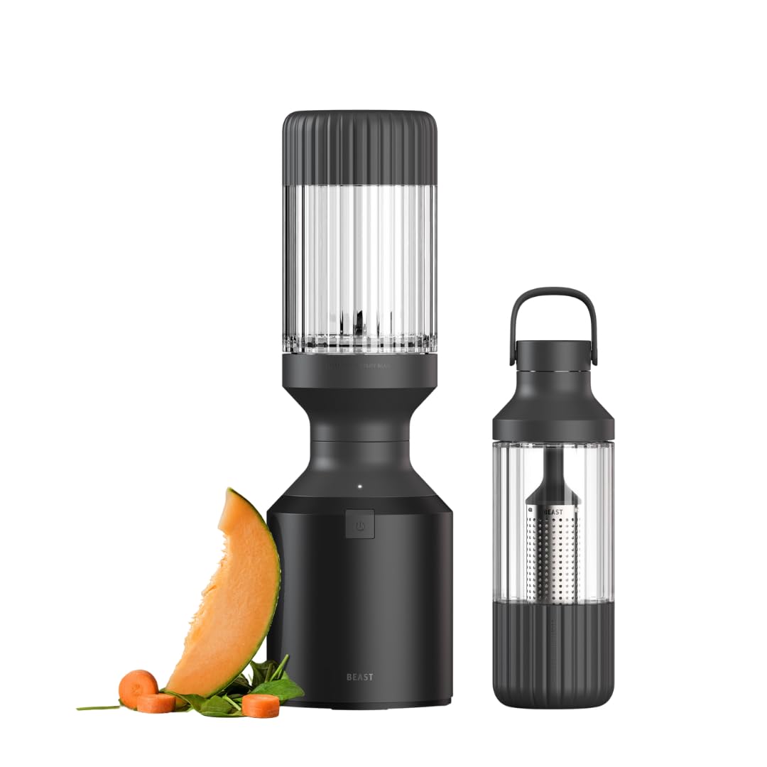 Beast Blender   Hydration System | Blend Smoothies and Shakes, Infuse Water, Kitchen Countertop Design, 1000W (Carbon Black)