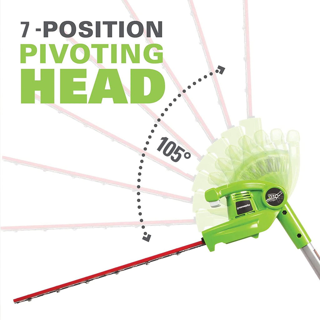 Greenworks 40V Cordless Pole Saw and Pole Hedge Trimmer Combo
