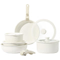 CAROTE 11-Piece Nonstick Cookware Set with Detachable Handle