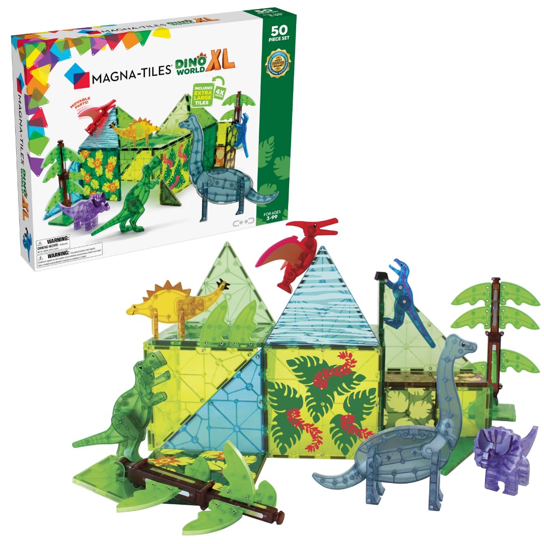 MAGNA TILES 50 Piece Magnetic Construction ORIGINAL