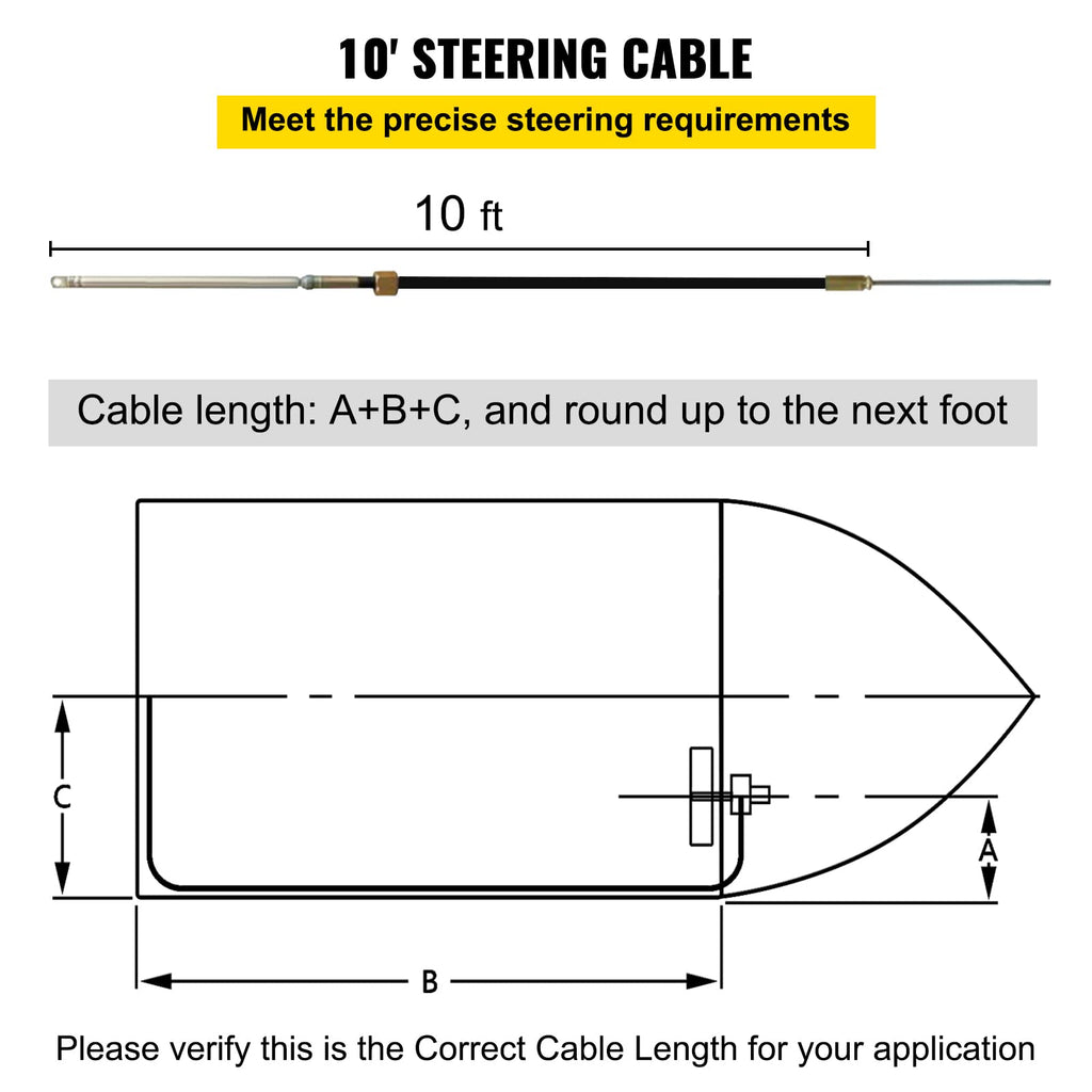 Bestauto Outboard Steering System