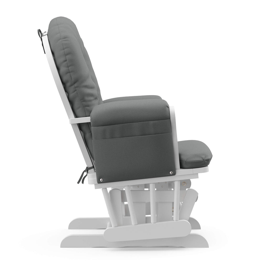 Storkcraft Custom Glider Ottoman White