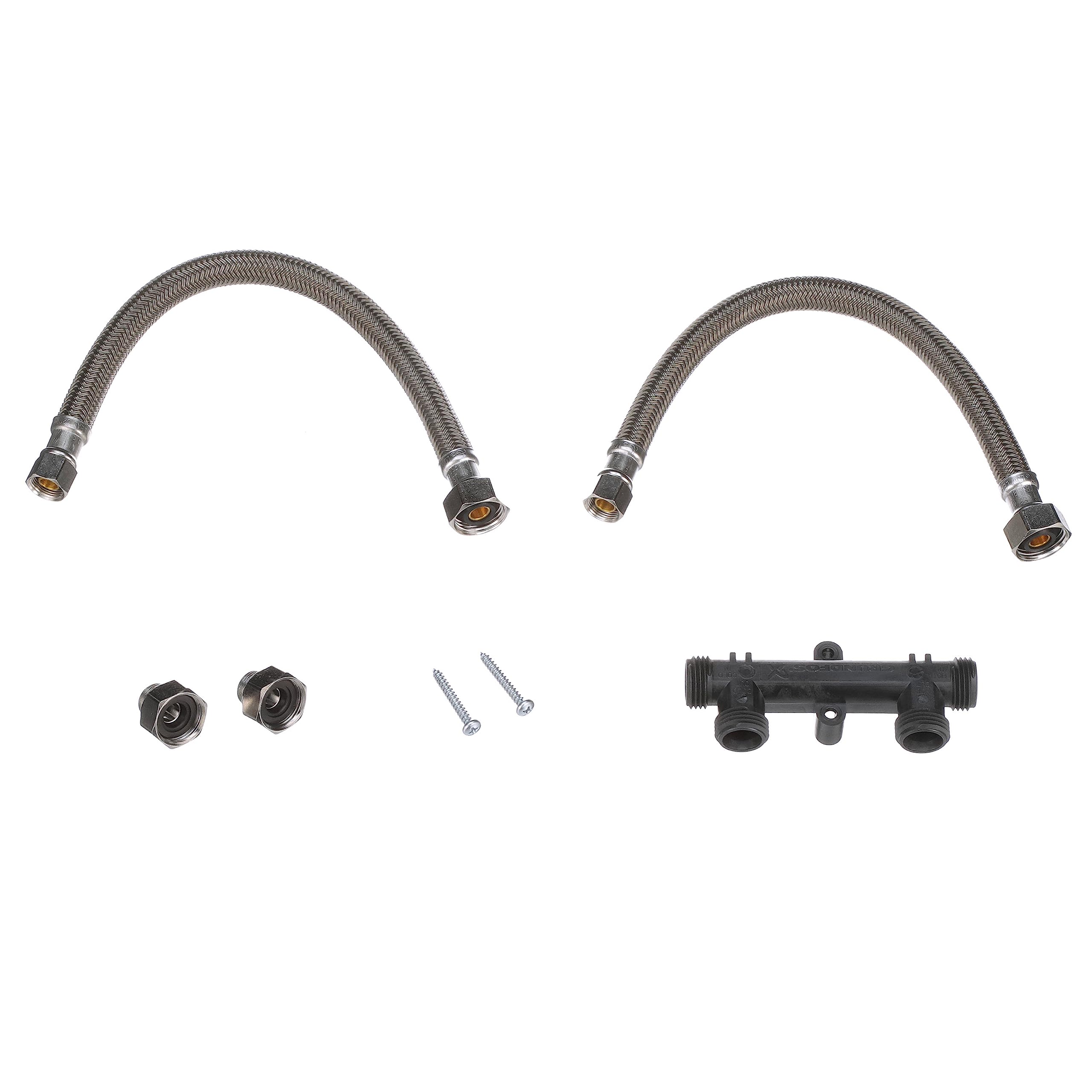 Watts Premier WP596816 Replacement Sensor Valve Kit for Instant Hot Water Recirculating Pump System, 2 x 12 Inch Supply Lines &amp; Valve