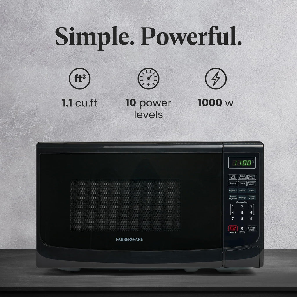 Farberware FMO07ABTBKA 700 Watt Microwave Black