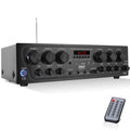Pyle 6-Channel 750W Home Audio Karaoke Bluetooth Receiver