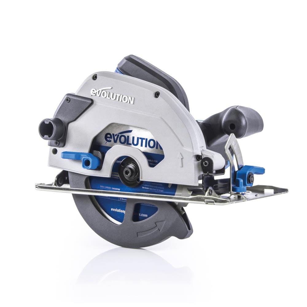 Evolution S185CCSL 7-1/4" Metal Cutting Circular Saw, 15 Amp, 45-Degree Bevel, Includes TCT Blade