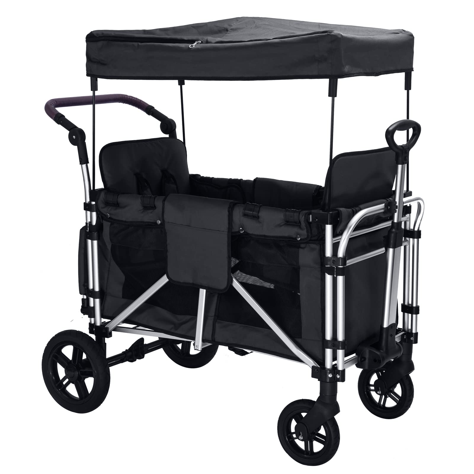 Stroller Wagon Featuring Harnesses Adjustable