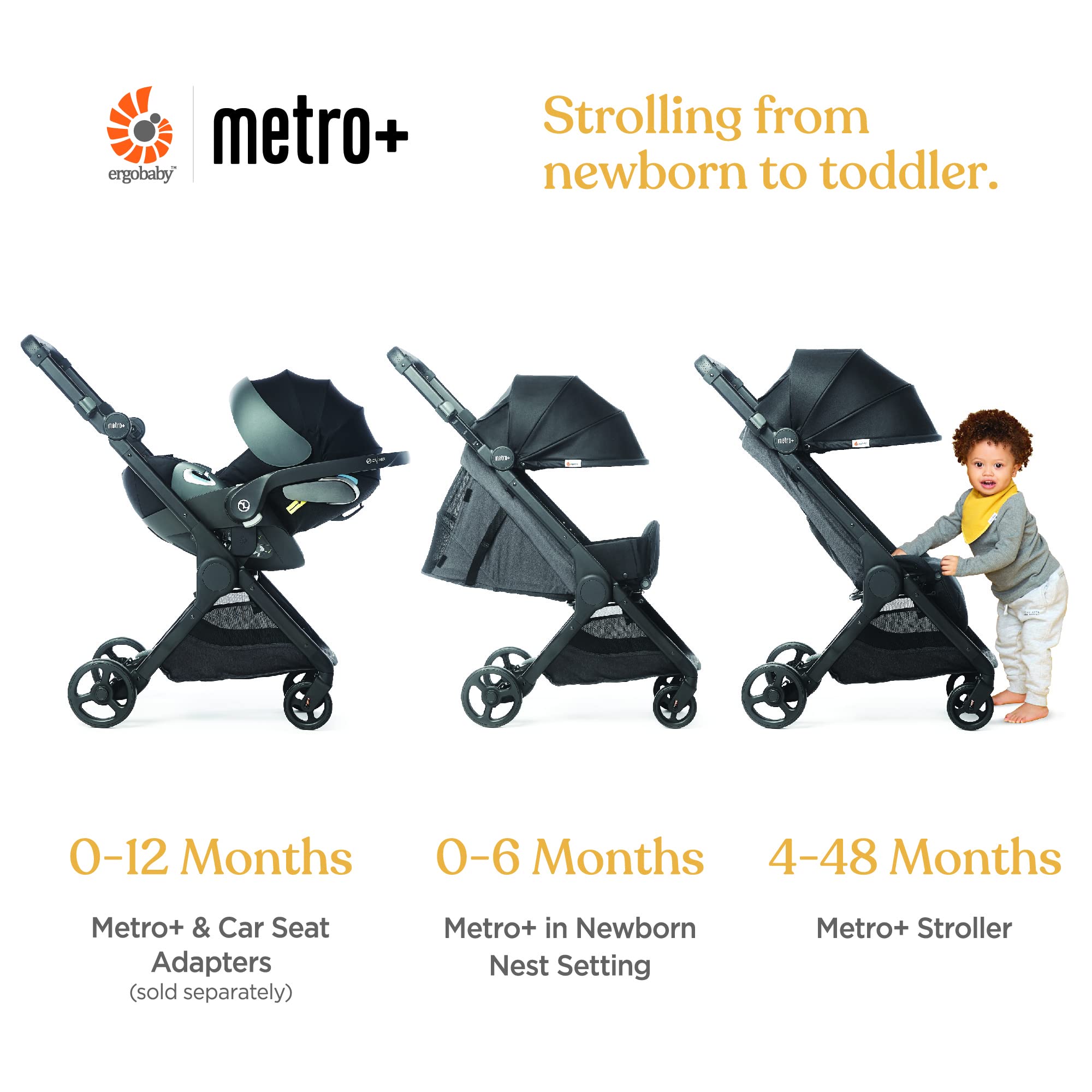 Ergobaby Stroller Lightweight Umbrella Compatible