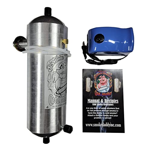 Smoke Daddy Big Kahuna Hot or Cold Smoke Generator | BBQ Accessories Works with Any Outside BBQ Grill | Electric Smoker Pellet Accessory | Add Your Favorite Blend of Wood Chunks, Wood Chips, or Pellets to Customize Your Smoke Profile