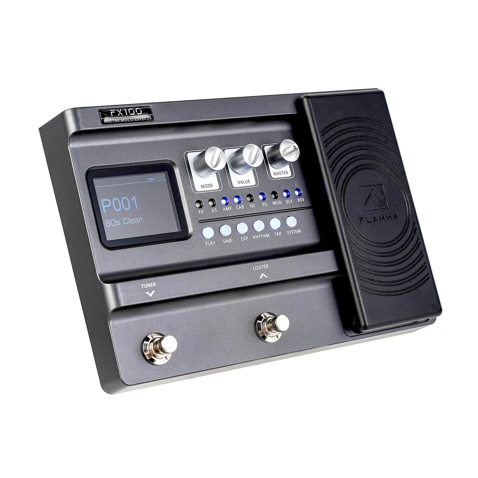 FLAMMA FX100 Guitar Multi-Effects Processor with Amp Modeling