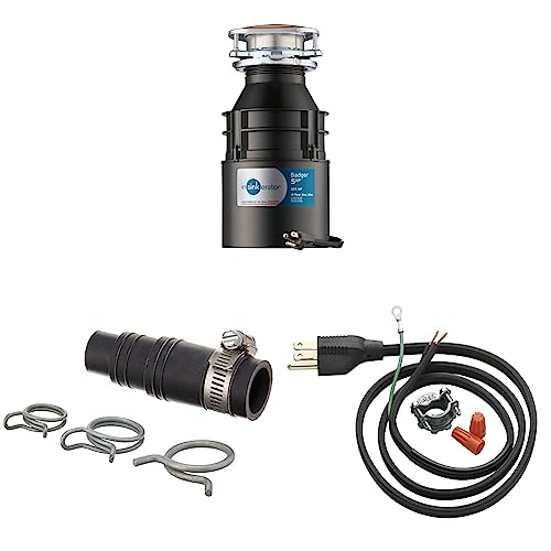 InSinkErator Badger 5XP Garbage Disposal with Power Cord, Standard Series 3/4 HP Continuous Feed Food Waste Disposer, Badger 5XP W/C