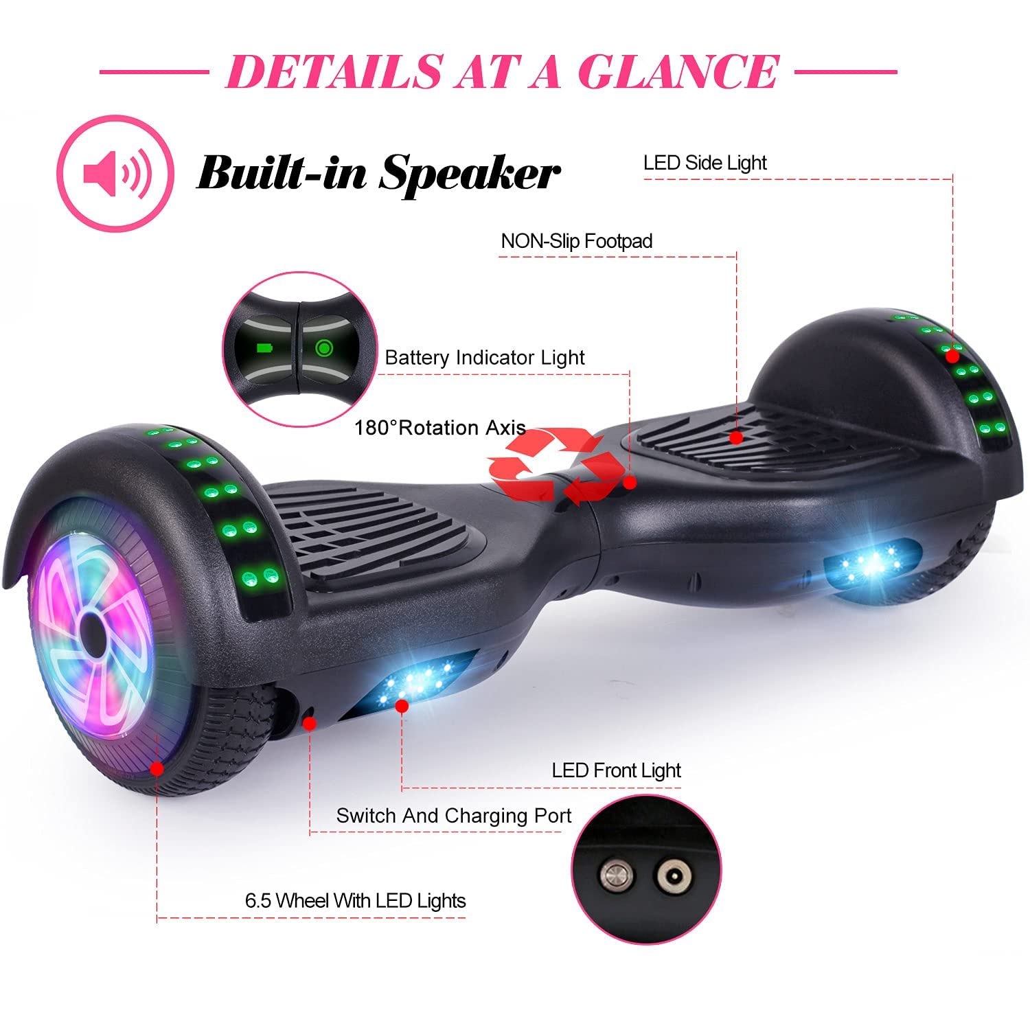 FLYING ANT Hoverboard Balancing Hoverboards Bluetooth