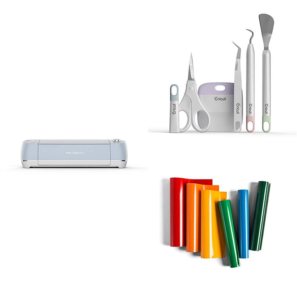 Cricut Explore Starter Bundle with Adhesive Vinyl Sampler Pack