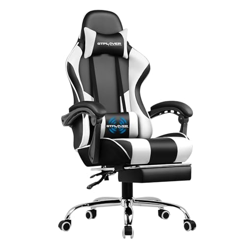 GTPLAYER Computer Footrest Adjustable 360u00b0 Swivel