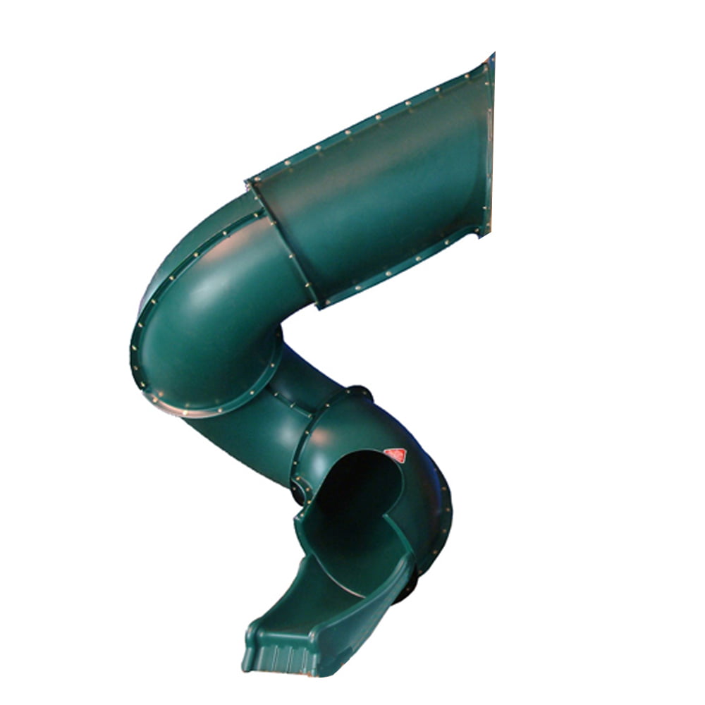 Swing-N-Slide 7' Turbo Tube Plastic Slide with Lifetime Warranty - Green