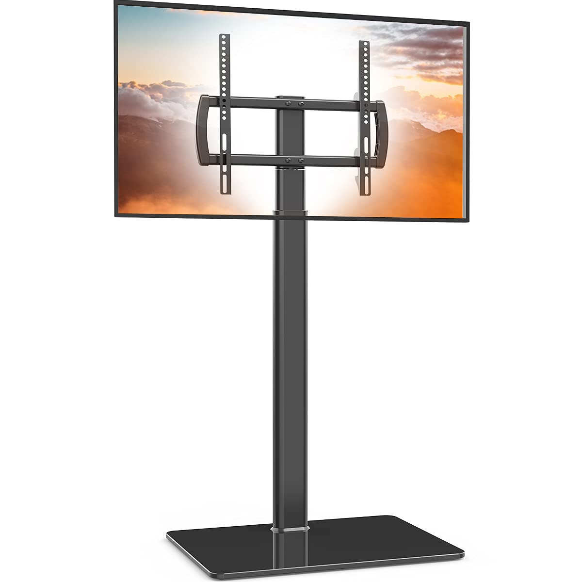 Universal Swivel Floor TV Stand for 27-65" Screens, Height Adjustable Mount, Model HT1002B