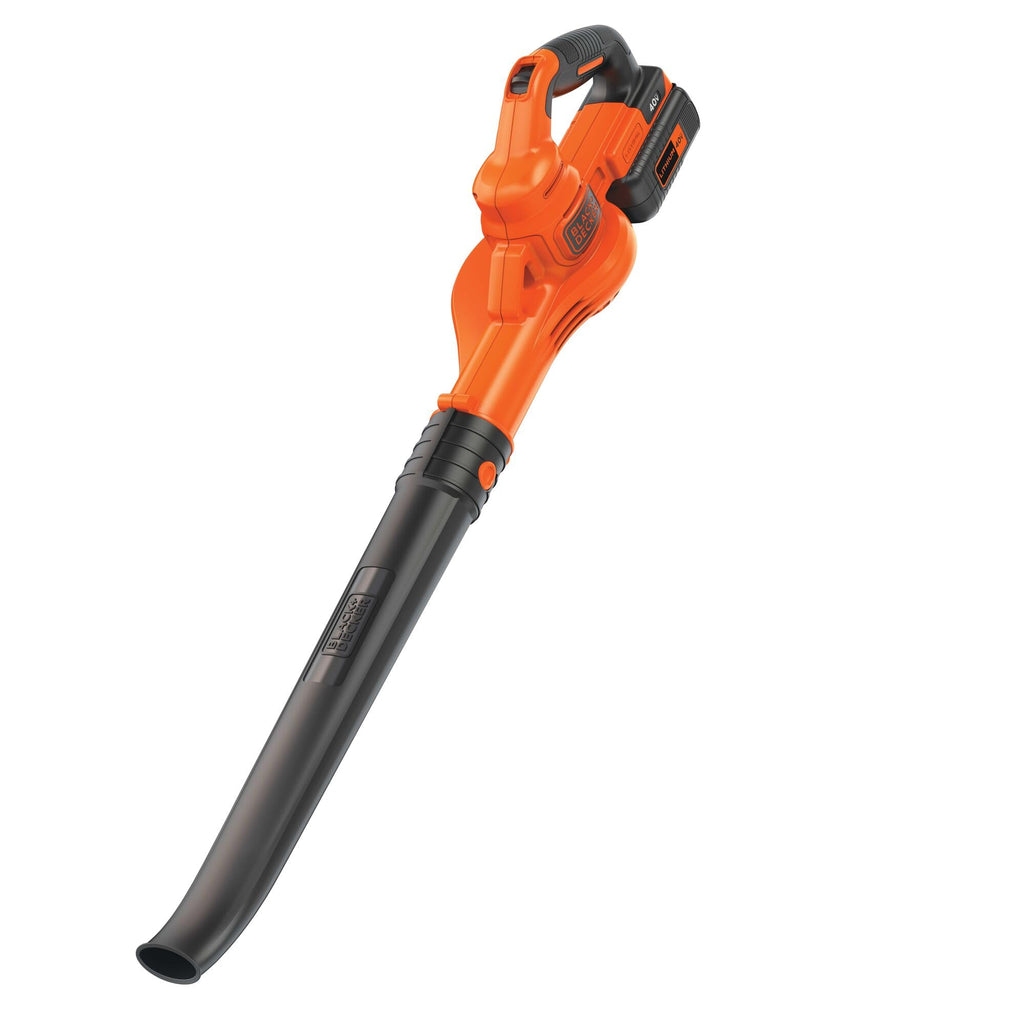 BLACK DECKER 40V MAX Cordless Leaf Blower, Lawn Sweeper, 125 mph Air Speed, Lightweight Design, Battery and Charger Included (LSW40C)