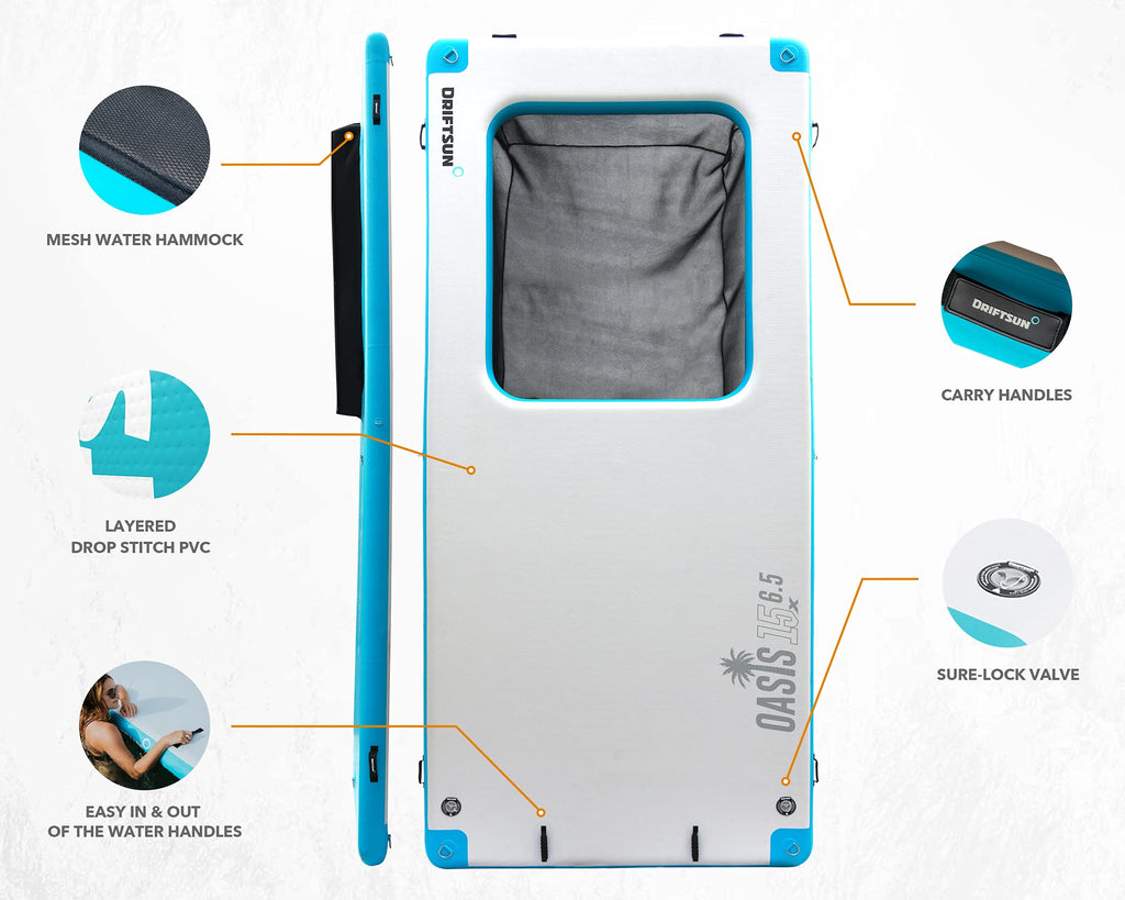 Driftsun Inflatable Floating Dock Platform
