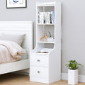 SEJOV Nightstand Drawers Bedside Bookshelf