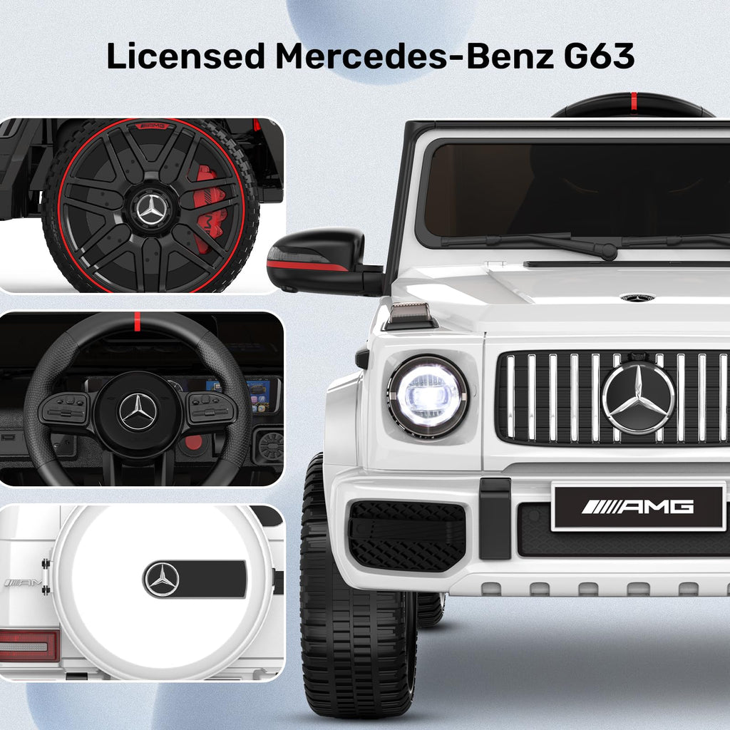 ANPABO Mercedes Benz Adjustable Suspension Kids White