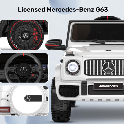 ANPABO Mercedes Benz Adjustable Suspension Kids White