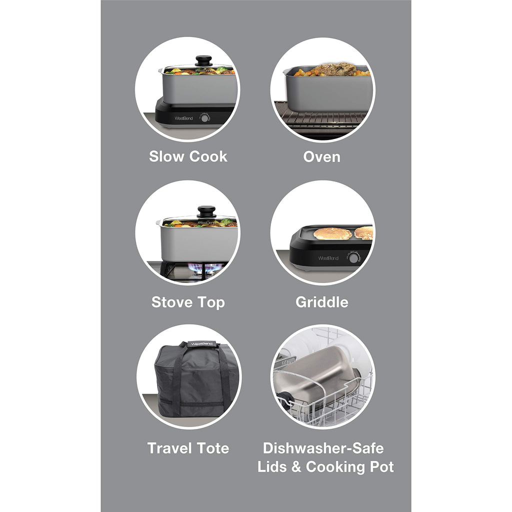 West Bend 87905 Versatility Slow Cooker with Temperature Control