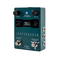 FLAMMA FS21 Looper Pedal Drum Machine Stereo Guitar Loop Recorder Pedal with Screen 160 Minutes Looper Recording Capacity 100 Drum Grooves Support Software Editing External Footswitch Control