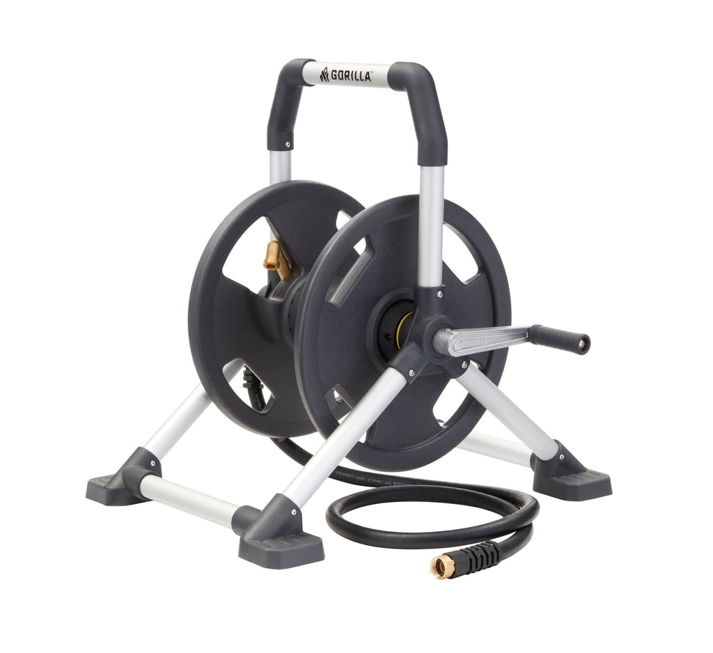 Gorilla 150-Foot Zero-Rust Aluminum Upright Hose Reel