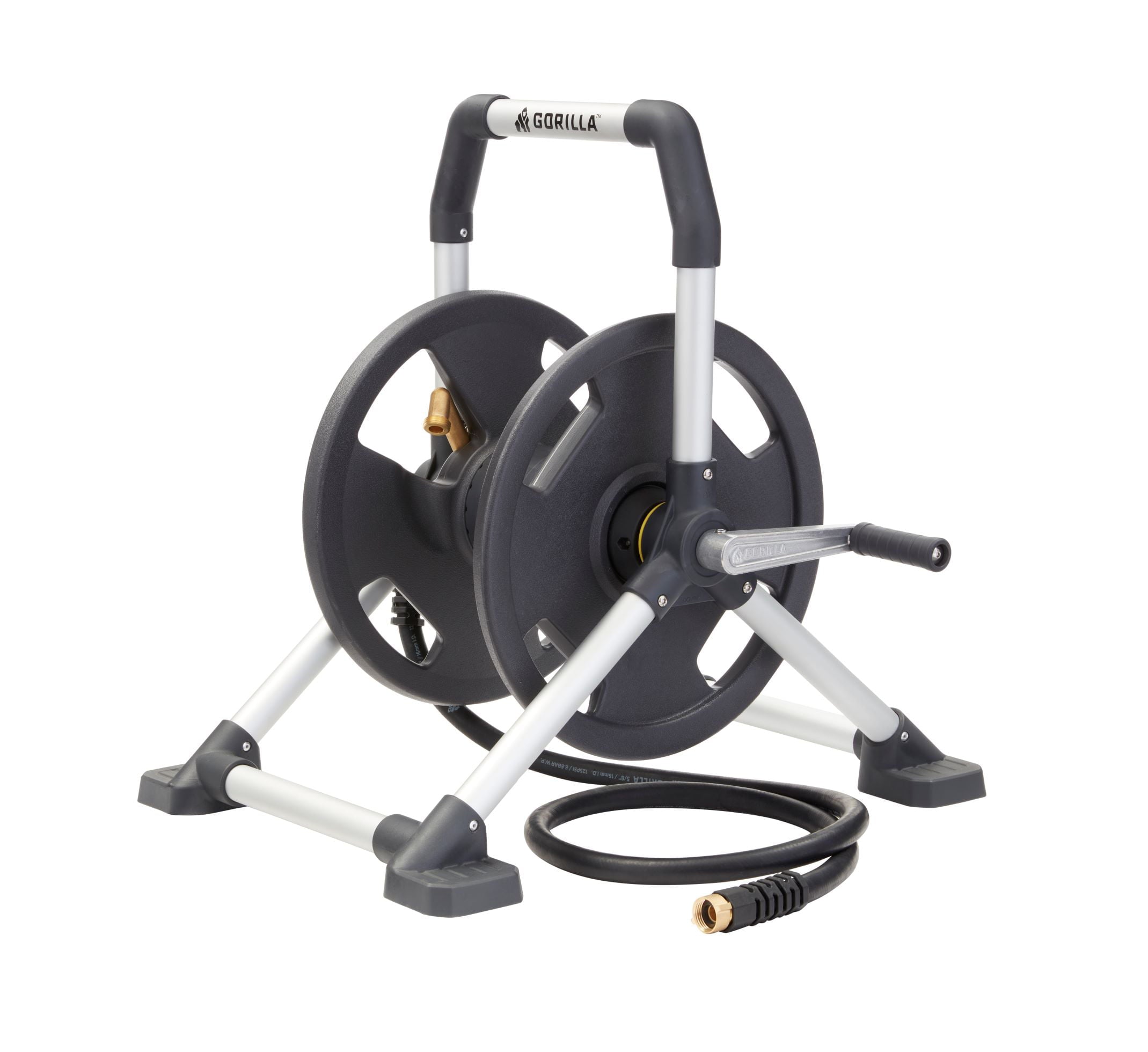Gorilla 150-Foot Zero-Rust Aluminum Upright Hose Reel