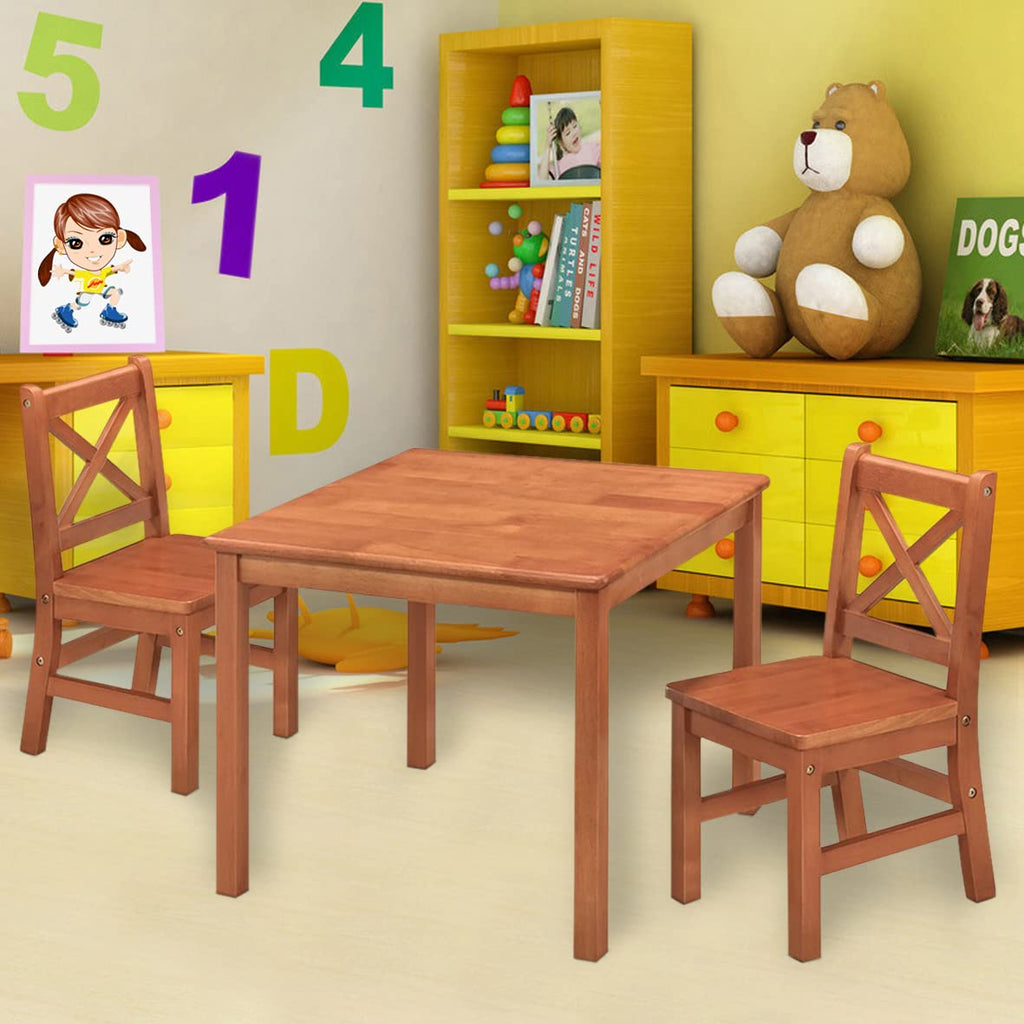 EHemco Solid Wood Kids Table and Chair Furniture Set