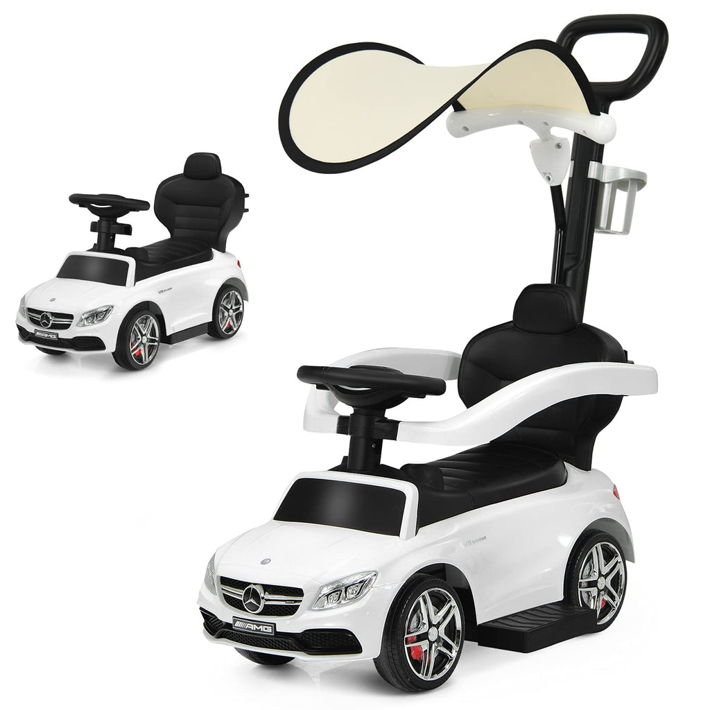 Costzon Mercedes Benz Toddler Stroller Push Car with Underneath Storage