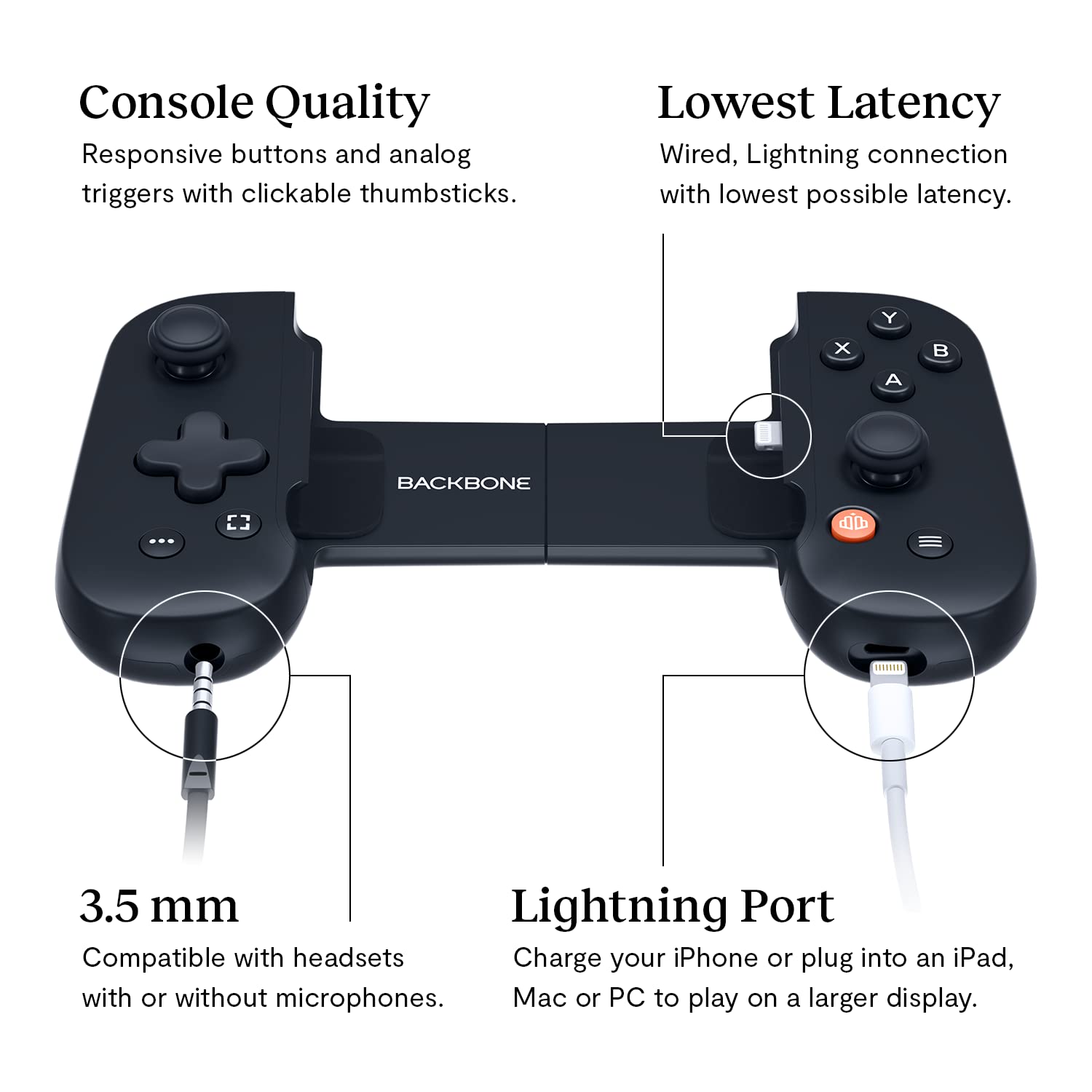 Backbone iOS Mobile Gamepad Controller Certified