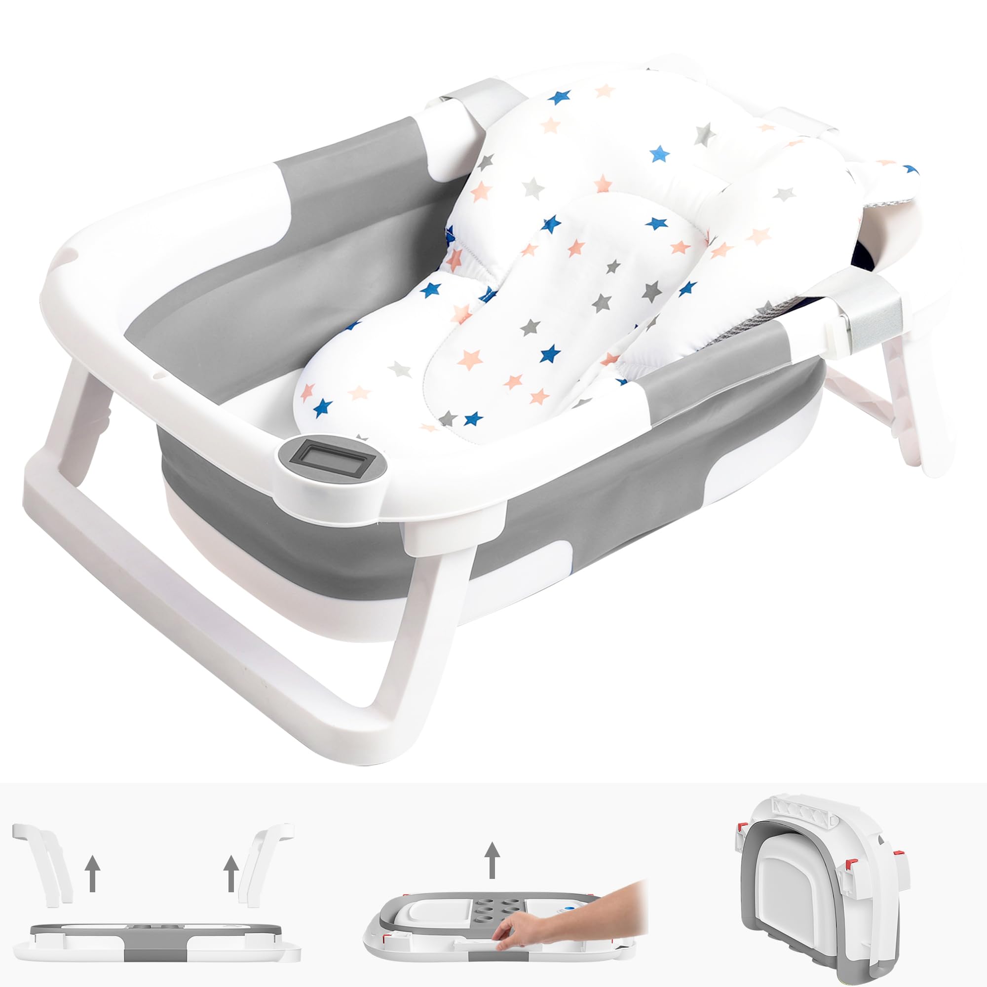 Collapsible Portable Bathtub for Infants and Toddlers