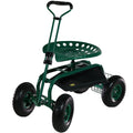Sunnydaze Rolling Scooter Extendable Steering