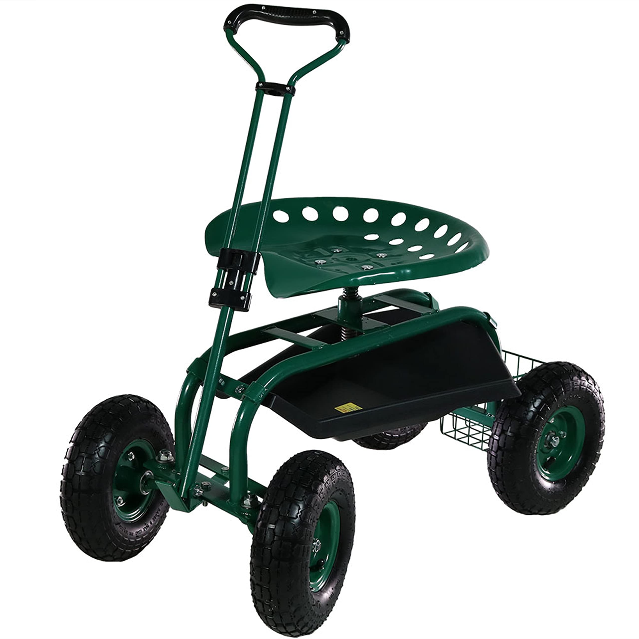 Sunnydaze Rolling Scooter Extendable Steering