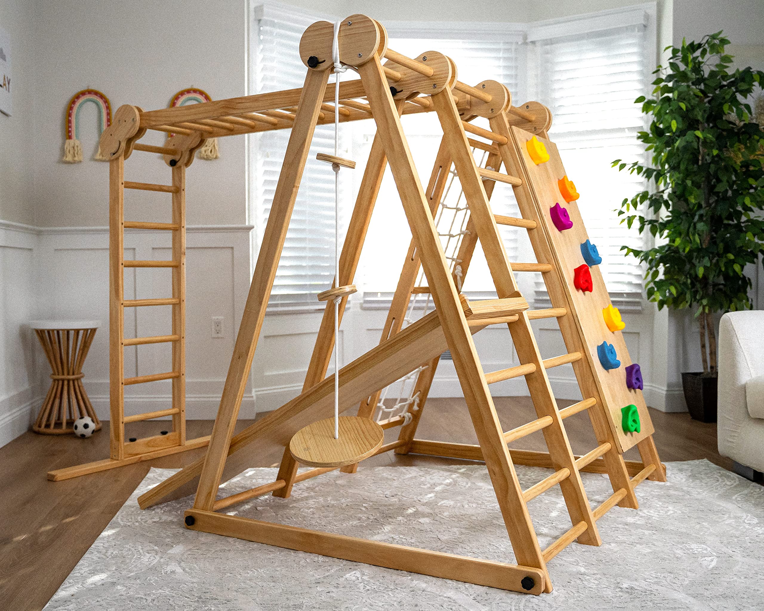 Avenlur Chestnut Foldable Playground Montessori