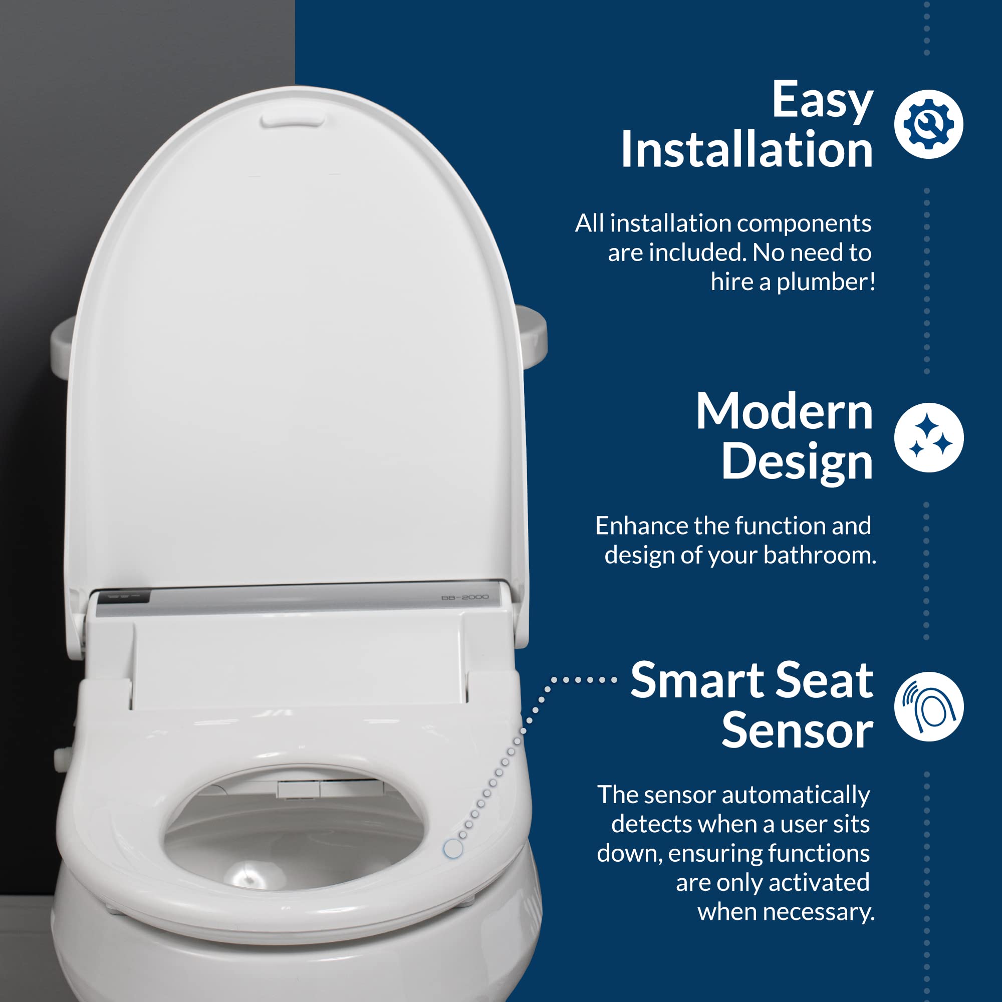 bioBidet BEMIS BB2000 Round Bidet