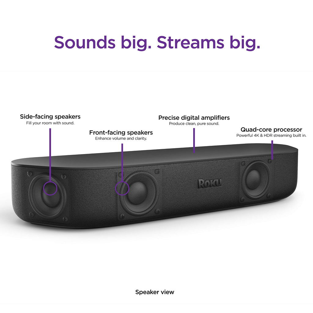 Roku Streambar 4K HDR Streaming Device and Soundbar Combo