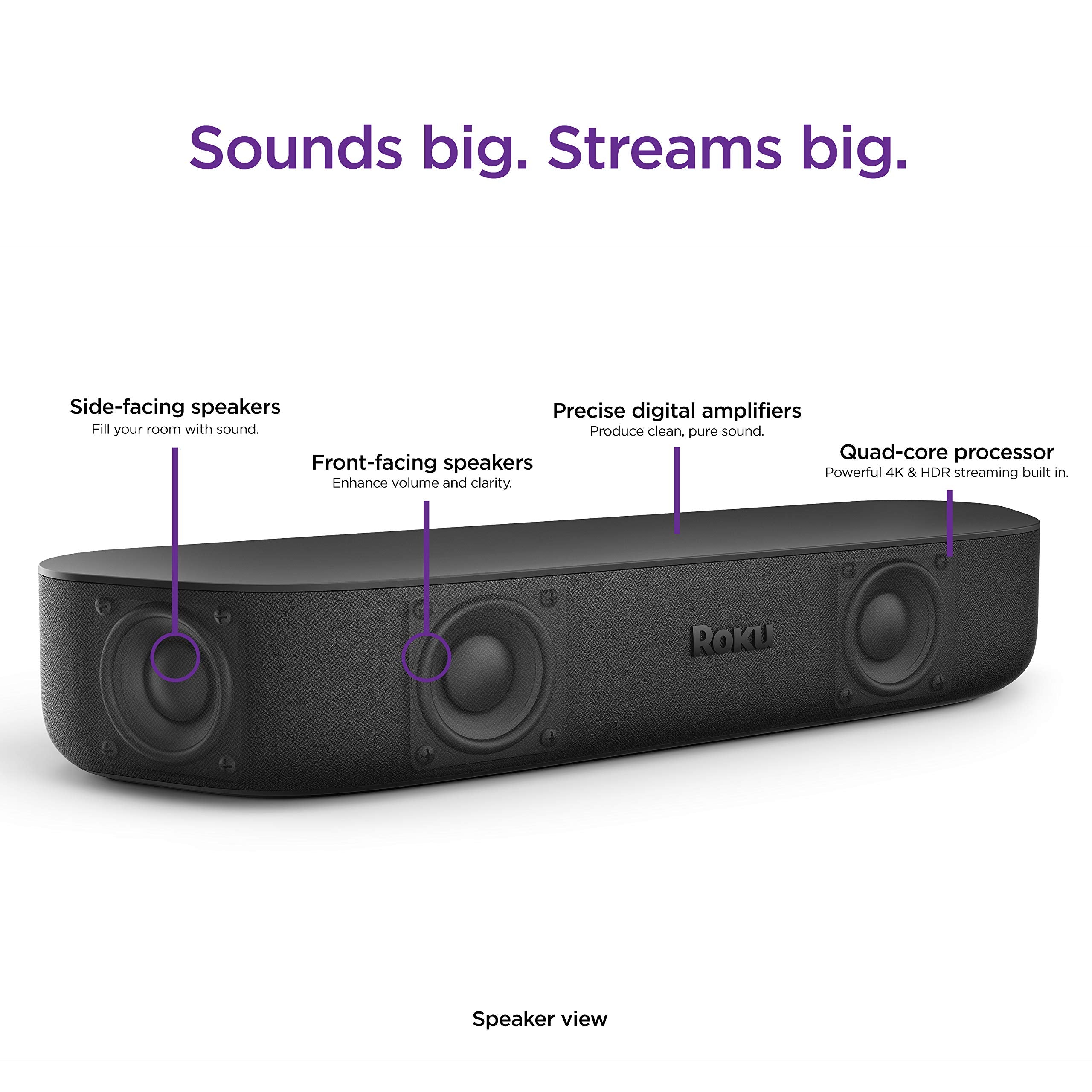 Roku Streambar 4K HDR Streaming Device and Soundbar Combo