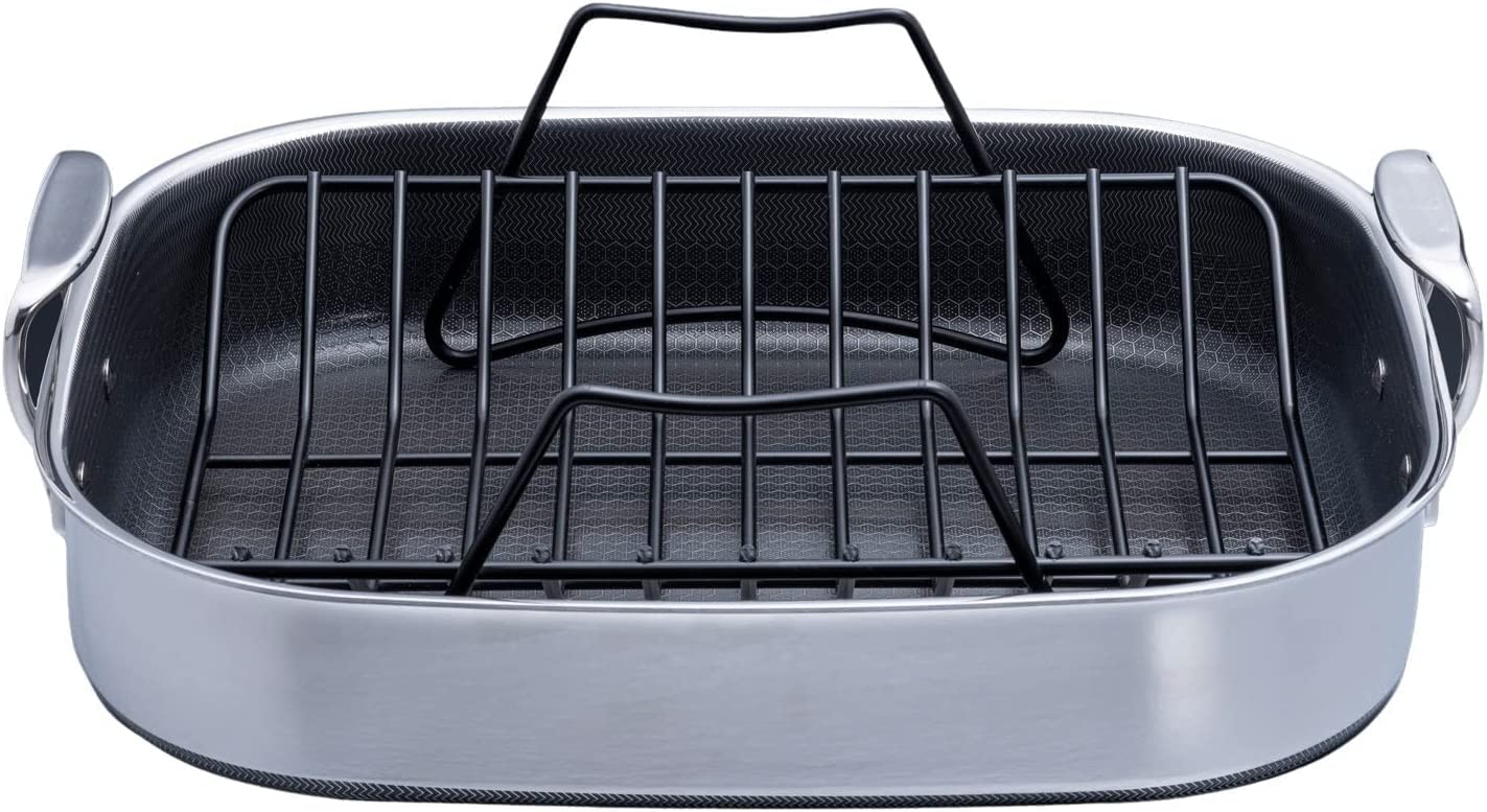 HexClad Non Stick Induction Compatible Stainless
