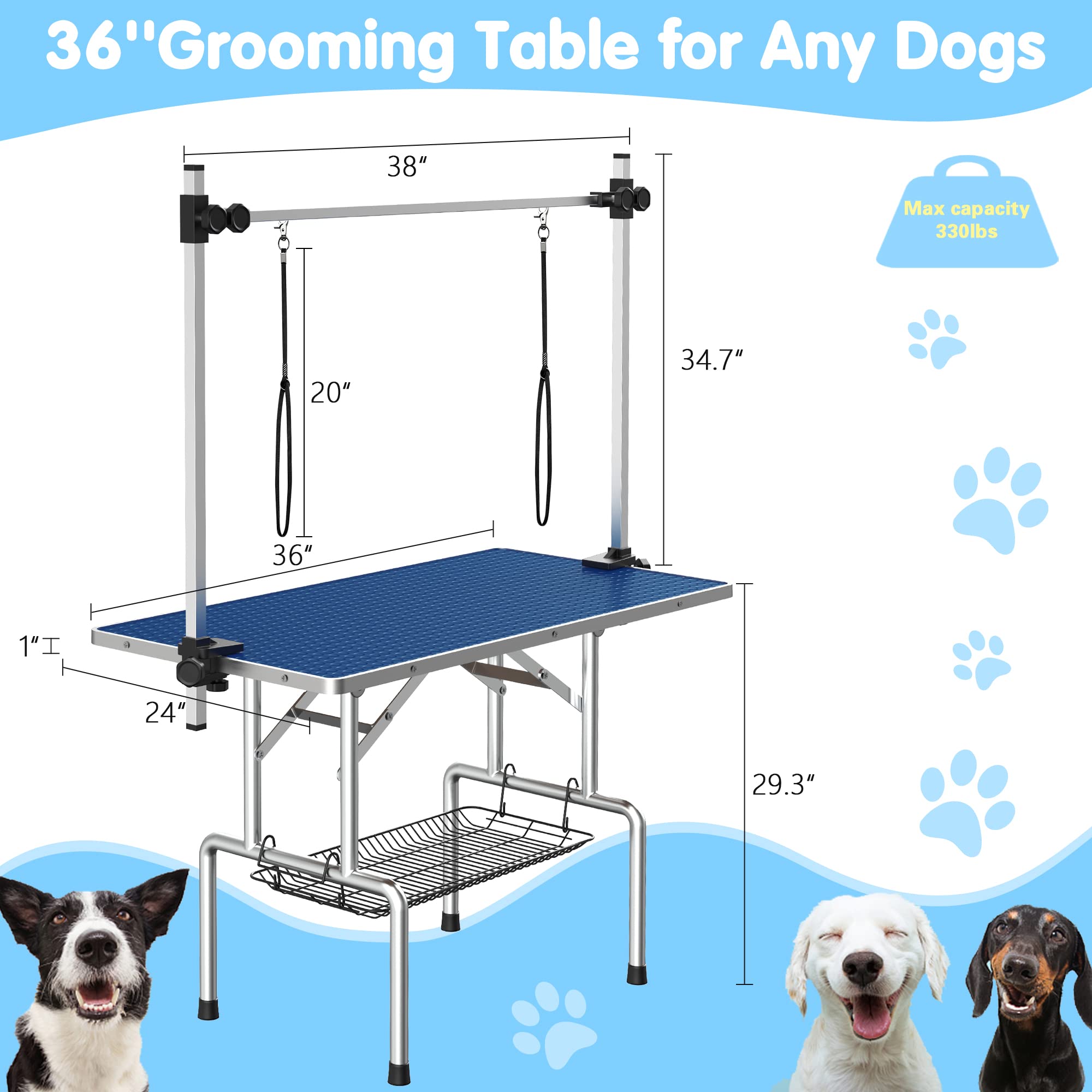 Lyromix Adjustable Dog Grooming Table