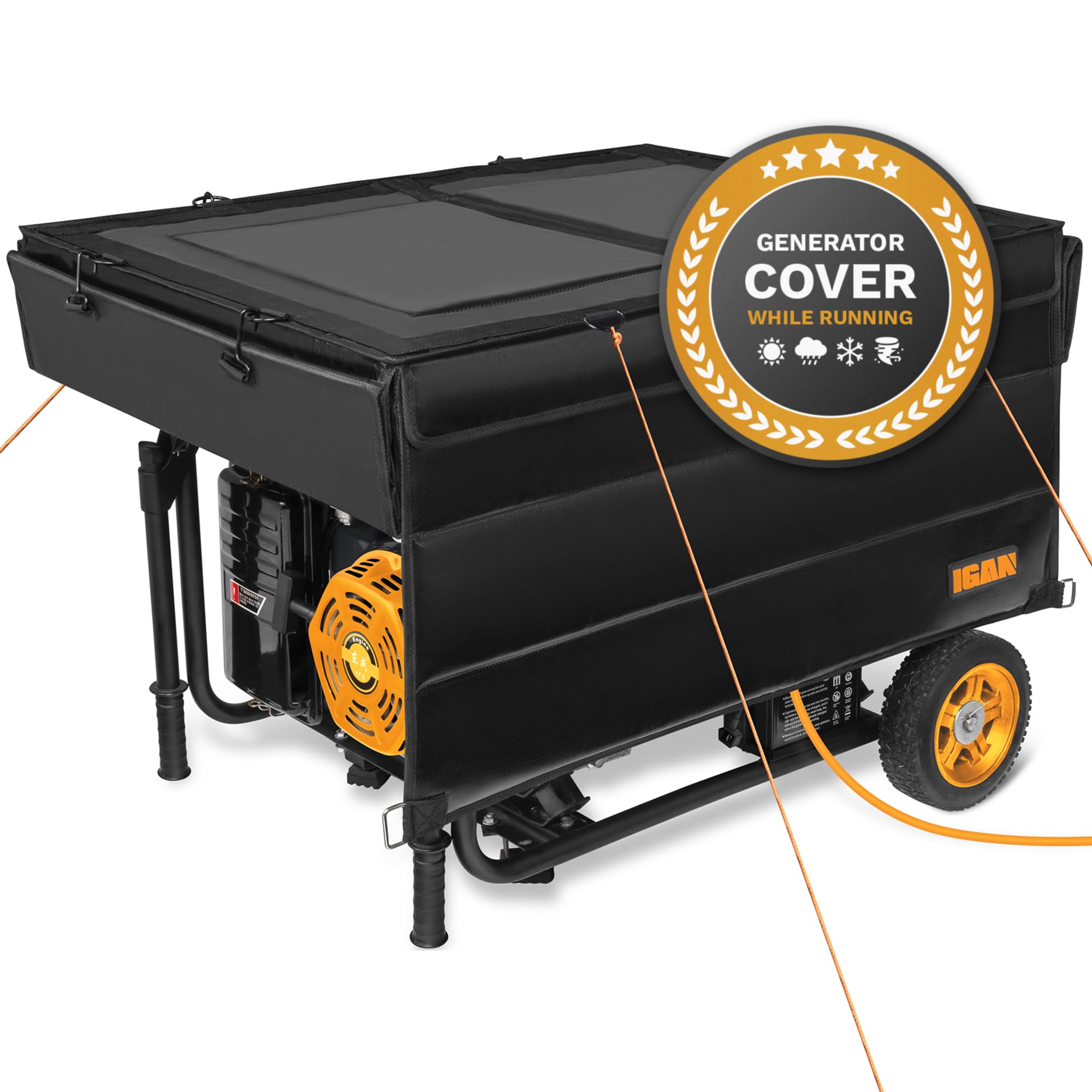 IGAN Generator Running Cover for 3500W-12000W Generators, Black
