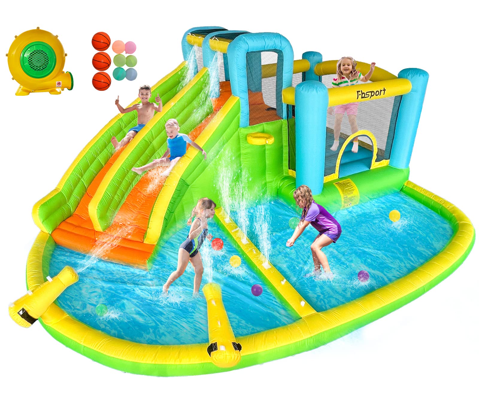 FBSPORT Inflatable Bouncer Climbing Backyard
