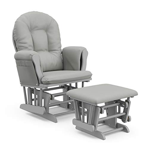 Storkcraft Custom Glider Ottoman White