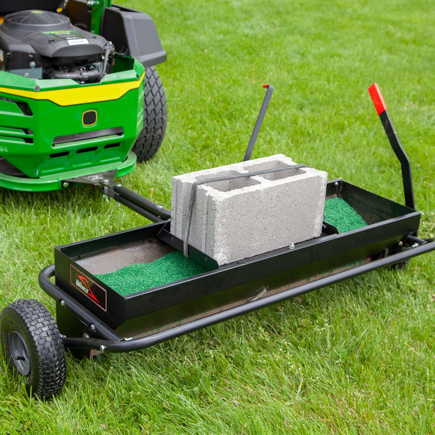 Brinly 40-Inch Combination Tow-Behind Aerator Spreader