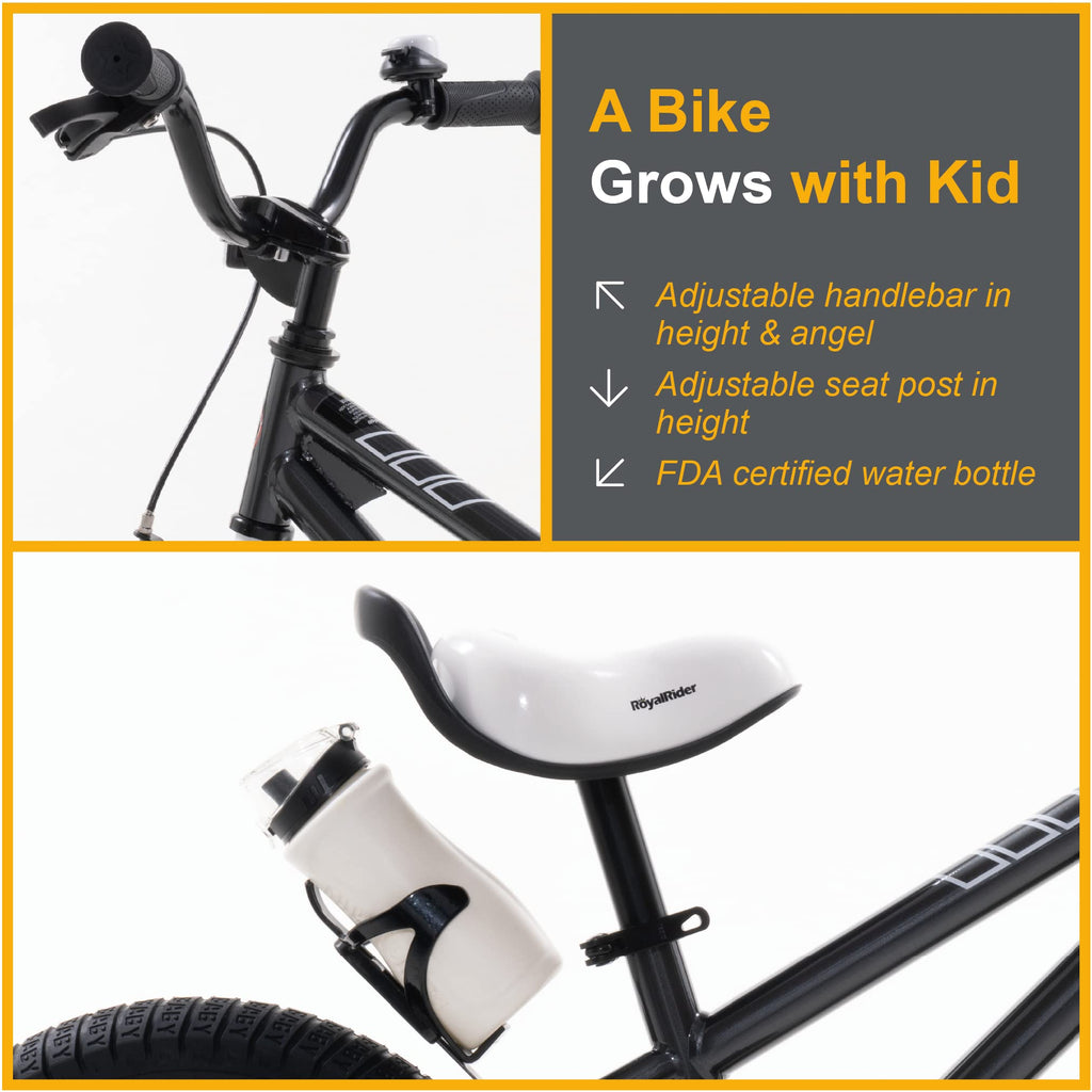 Royalbaby Freestyle Kids Bike 12 14 16 18 Inch Bicycle for Boys Girls Ages 3-9 Years, Multiple Colors
