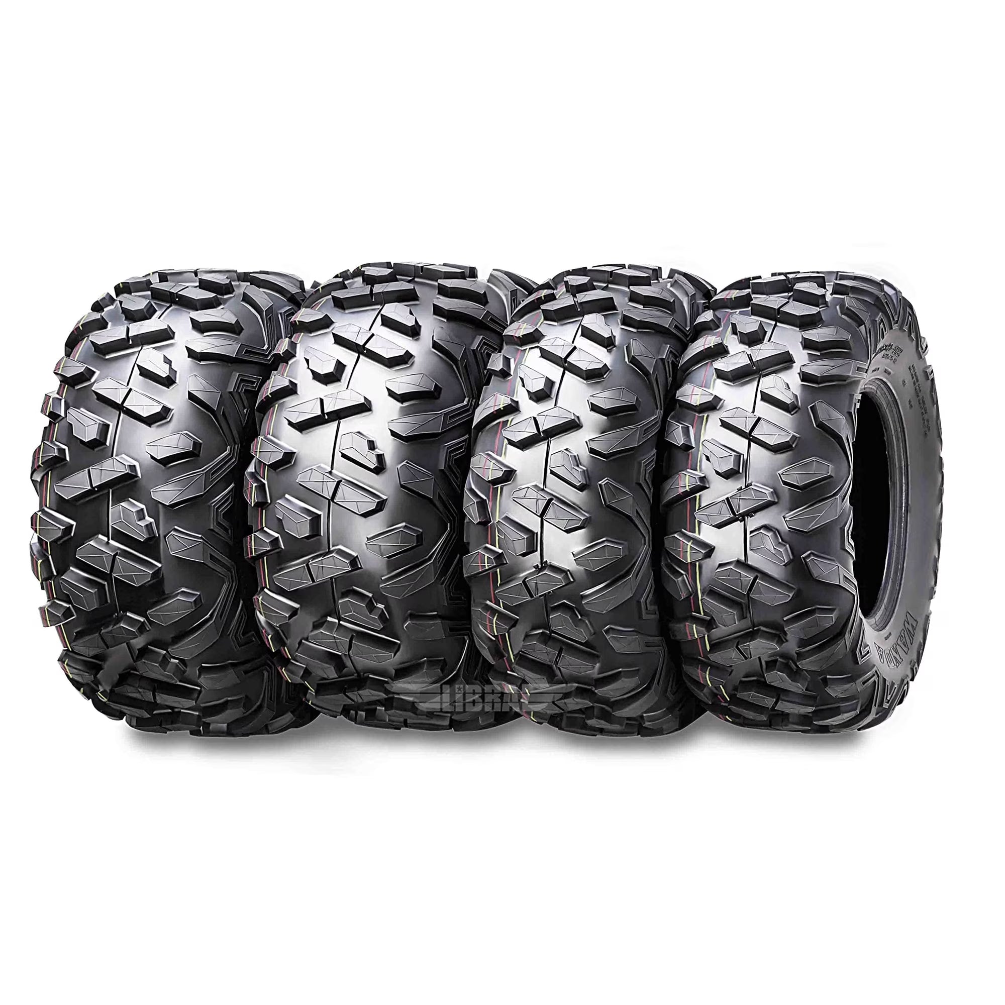 Wanda ATV/UTV Tires 25x8-12 Front and 25x10-12 Rear /6PR P373, Set 4