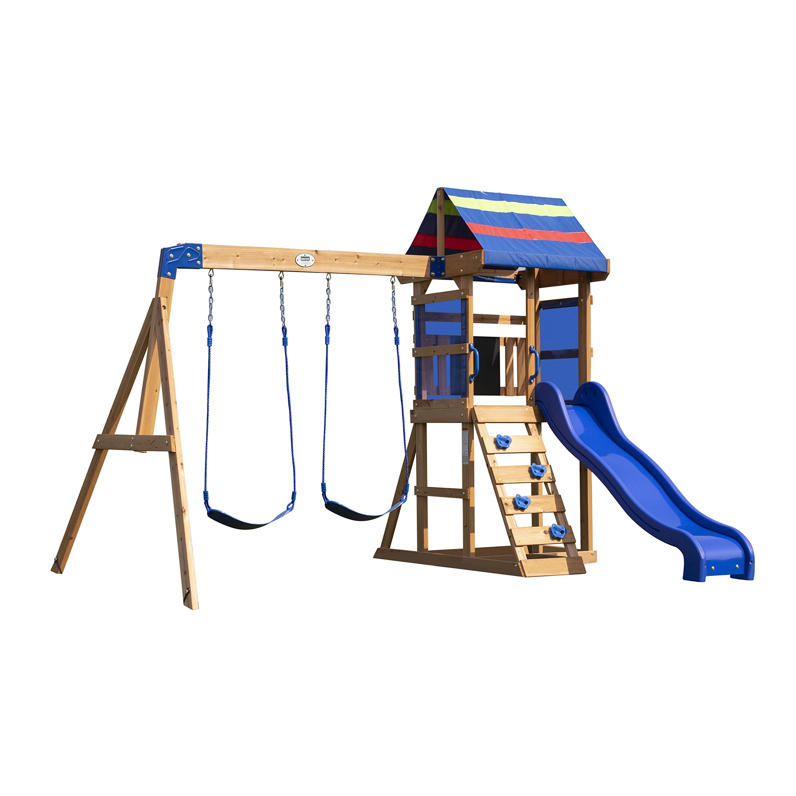 Backyard Discovery Wooden Playhouse with Telescope and Sandbox