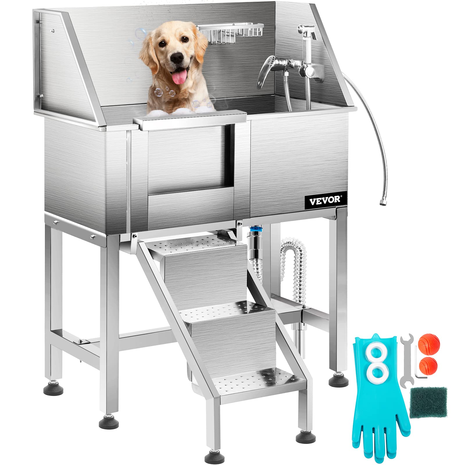 VEVOR Dog Grooming Tub Left