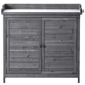 Cenadinz 39-Inch Outdoor Wooden Potting Bench Table